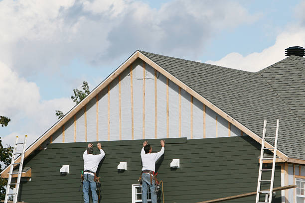 Professional Storm Damage Siding Repair technician working in Auburn, IL
